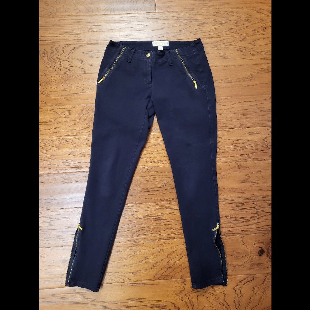 Michael Kors pants with gold zippers